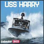 USS Harry Calendar 2022: Official United States Navy Weapons Calendar 2022, 18 Month Photo of USS Harry calendar 2022, Mini Calendar 