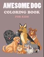 Awesome Dogs Coloring Book For kids 