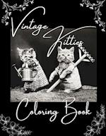 Vintage Kitties Coloring Book 