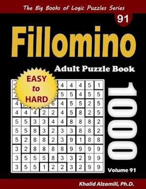 Fillomino Adult Puzzle Book: 1000 Easy to Hard Polyominous Puzzles