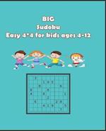 BIG Sudoku easy 4*4 for kids ages 4-12: + 100 Example of Sudoku so easy for kids, Books Sudoku puzzle for children 