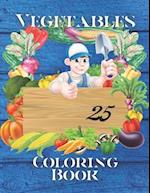 Vegetables Coloring Book: This fantastic and creative Vegetables Coloring Book for Kids 