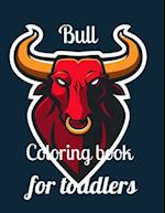 Bull coloring book for toddlers