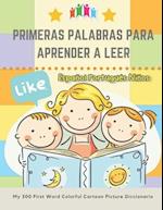 Primeras Palabras Para Aprender A Leer Español Portugués Niños. My 300 First Word Colorful Cartoon Picture Diccionario