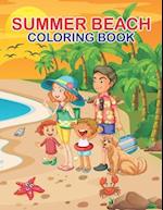 Summer Beach Coloring Book: Charming Ocean Theme Coloring Pages gift for Boys and Girls, Preschool and Toddlers 