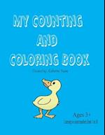 My Counting and Coloring Book: Counting and coloring ducks 