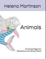 Animals: Coloring Pages for Relaxation and Stress Relief 