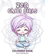 Zen Chibi Girls: A Cute Coloring Book with Kawaii Chibi Zodiac Signs and Yogi Girls 