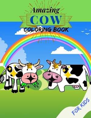 Amazing Cow Coloring For Kids: Cute Animal Activity Book for Kids With Fun Facts About Elephants, Suitable For Toddlers, Boys & Girls Ages 4-12 Years