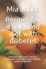 Recipes for a balanced diet with diabetes: Formulas for every concern. Delicious, uncomplicated, healthy and sustainable 