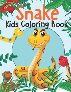 Snake Kids Coloring Book : Over 50 Pages to Color, Perfect Snake Animal Coloring Books for boys, girls, and kids