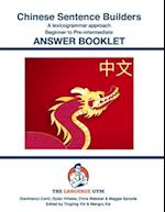 Chinese Sentence Builders - A Lexicogrammar approach - Answer Book 