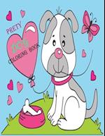 Prety Dog Coloring Book: Pretty Dog Coloring Book For kids 