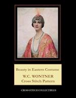 Beauty in Eastern Costume : W.C. Wontner Cross Stitch Pattern 