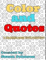 Color and Quotes: A Coloring Book with Positivity 