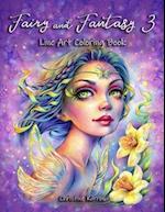 Fairy and Fantasy 3 Line Art Coloring Book 