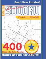 Classic Sudoku Challenge | 400 Sudoku Puzzles | Hours Of Fun For Adults | 200 Easy + 200 Medium | Best New Puzzles! | 1/2021 