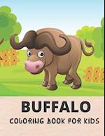 Buffalo Coloring Book For Kids: Awesome Buffalo 30 design Coloring Book for All kids. 