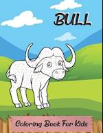 Bull Coloring Book For Kids: 35 Desing of Adorable Bull for Kids Ages 3+ 