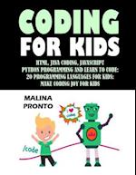 Coding For Kids: Html, Java Coding, Javascript: Python Programming And Learn To Code: 20 Programming Languages For Kids: Make Coding Joy For Kids 