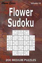 Flower Sudoku: 200 Medium Puzzles (Volume 10) One puzzle per page 