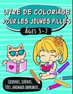 Livre de coloriage pour les jeunes filles, âges 3-7