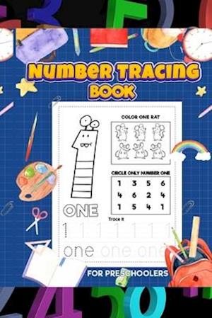 Number tracking book for preschoolers