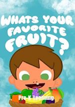 Whats your favorite fruit? PRE-K Leanings 