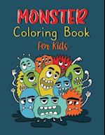 Monster Coloring Book for Kids: 30 unique and Fun Monster illustrations for Girls & Boys ages 4-8 