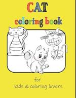 CAT coloring book for kids & coloring lovers: Coloring Book for Toddlers, Easy Coloring Pages For Preschool and Kindergarten, this book is funny color