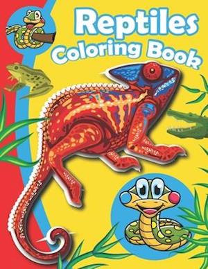 Reptiles Coloring Book : A Unique Collection Of Reptiles Coloring Pages