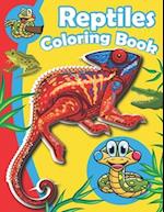 Reptiles Coloring Book : A Unique Collection Of Reptiles Coloring Pages 
