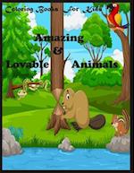 Coloring Books For Kids : Amazing & Lovable Animals : Amazing & Lovable Animals : animal mandala coloring book for kids ages 6-8, 9-12 