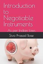 Introduction to Negotiable Instruments: As per Indian laws 