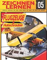 Flugzeuge & hubschrauber Zeichnen Lernen 05