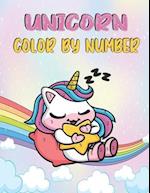 Unicorn Color by Number: Activity book for kids ages 4-8 having 30 cute & unique unicorn illustrations 