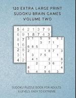 Extra Large Print Sudoku Brain Games. Volume Two