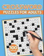 Crossword Puzzles for Adults: Easy to Read, Medium Level & Large Print Crossword Puzzles : - Challenging Crossword Puzzles for Seniors 