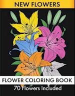 Flower Coloring Book - 70 Flowers Included 