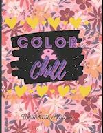 Color & Chill: Color & Chill A Go With The Flow Coloring Book 