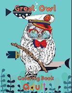 Great owl Coloring Book adult