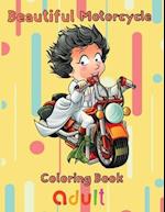 Beautiful Motorcycle Coloring Book Adult