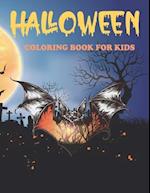 Halloween Coloring Book For Kids: Kids Coloring Book with Spooky Characters, Kids Halloween Book 