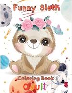 funny Sloth Coloring book adult