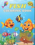 Fish Coloring Book: Over 50 Coloring Designs for All Kids, Fish Coloring Book 