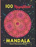 100 magnificent mandala Adult Coloring Book