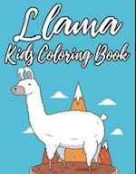 Llama Kids Coloring Book