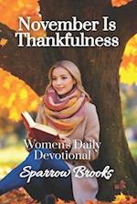 November is Thankfulness: Women's Daily Devotional 