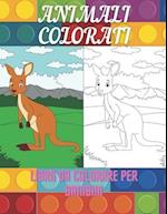 ANIMALI COLORATI - Libro Da Colorare Per Bambini