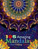 105 Amazing Mandalas Adult Coloring Book
